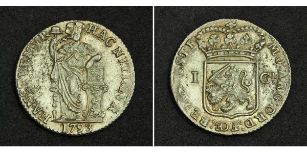 1 Gulden / 20 Stiver Königreich der Niederlande (1815 - ) Silber 