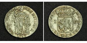 1 Gulden / 20 Stiver Kingdom of the Netherlands (1815 - ) Silver 