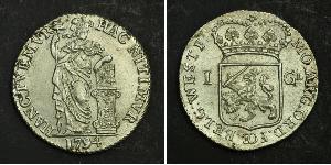 1 Gulden / 20 Stiver Kingdom of the Netherlands (1815 - ) Silver 