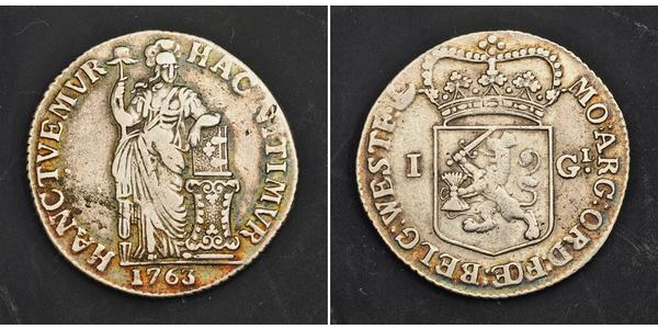 1 Gulden / 20 Stiver Kingdom of the Netherlands (1815 - ) Silver 