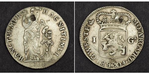 1 Gulden / 20 Stiver Kingdom of the Netherlands (1815 - ) Silver 