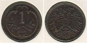 1 Heller Austria-Hungary (1867-1918) Bronze 