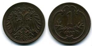 1 Heller Austria-Hungary (1867-1918) Bronze 