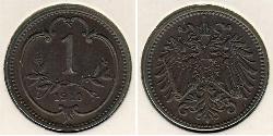 1 Heller Autriche-Hongrie (1867-1918) Bronze 