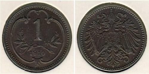 1 Heller Österreich-Ungarn (1867-1918) Bronze 