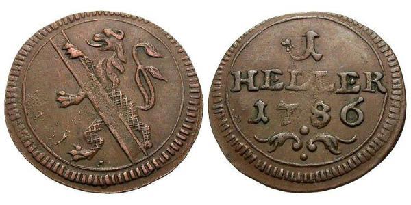 1 Heller Alemania Cobre 
