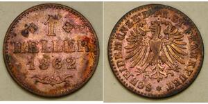 1 Heller States of Germany Copper 