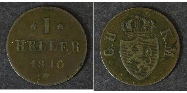 1 Heller States of Germany Copper 