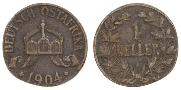 1 Heller Deutsch-Ostafrika (1885-1919) Kupfer 