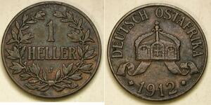 1 Heller German East Africa (1885-1919) 銅 