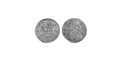 1 Heller Principality of Anhalt-Zerbst (1544 - 1796) 銅 Frederick Augustus, Prince of Anhalt-Zerbst (1734 – 1793)