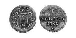 1 Heller 奥格斯堡 (1276 - 1803 Augsburg) 銅 