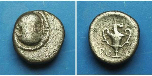 1 Hemidrachm Béotie Argent 