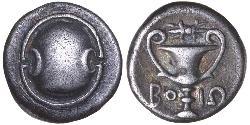 1 Hemidrachm Beozia Argento 