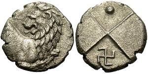 1 Hemidrachm Grecia antica (1100BC-330) Argento 