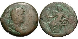 1 Hemidrachm Imperio romano (27BC-395) Bronce Adriano  (76 - 138) 