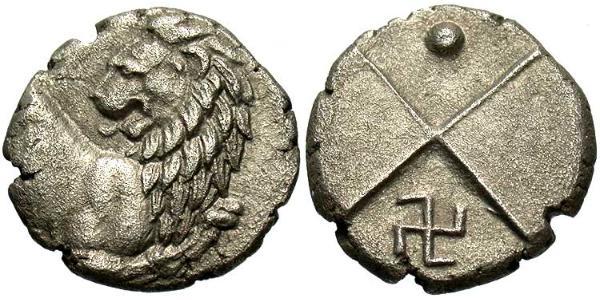 1 Hemidrachm Antikes Griechenland (1100BC-330) Silber 