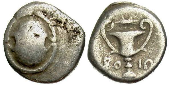 1 Hemidrachm Böotien Silber 