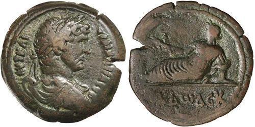 1 Hemidrachm Egipto (provincia romana) (30BC – 641)  Adriano  (76 - 138) 