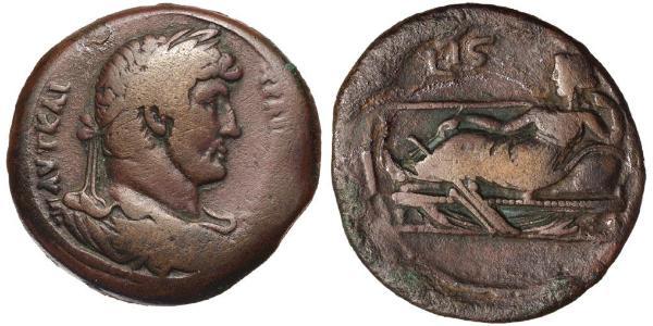 1 Hemidrachm Roman province of Aegyptus (30BC – 641)  Hadrian  (76 - 138) 