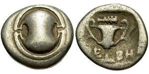 1 Hemidrachm Беотия Серебро 
