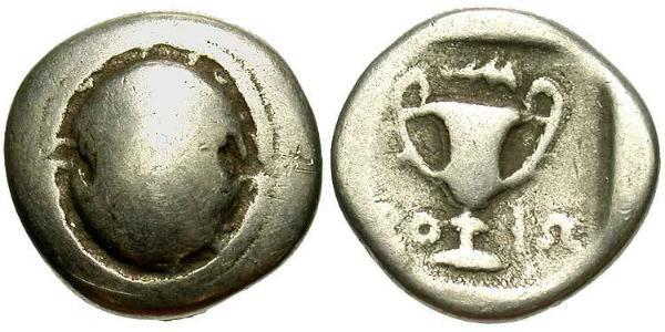1 Hemidrachm Беотия Серебро 