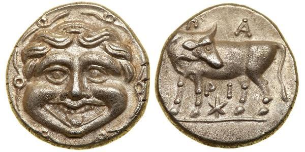 1 Hemidrachm Древняя Греция (1100BC-330) Серебро 