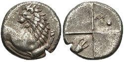 1 Hemidrachm Стародавня Греція (1100BC-330) Срібло 