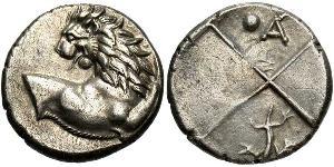 1 Hemidrachm Стародавня Греція (1100BC-330) Срібло 