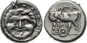 1 Hemidrachm Стародавня Греція (1100BC-330) Срібло 