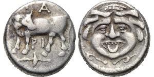 1 Hemidrachm Стародавня Греція (1100BC-330) Срібло 