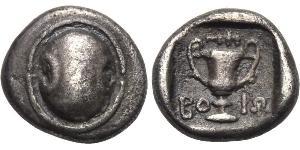 1 Hemidrachm Boeotia 銀 
