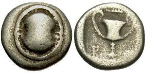 1 Hemidrachm Boeotia 銀 