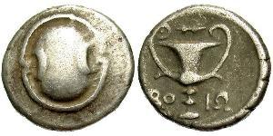 1 Hemidrachm Boeotia 銀 