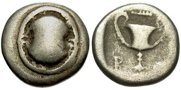 1 Hemidrachm Boeotia 銀 