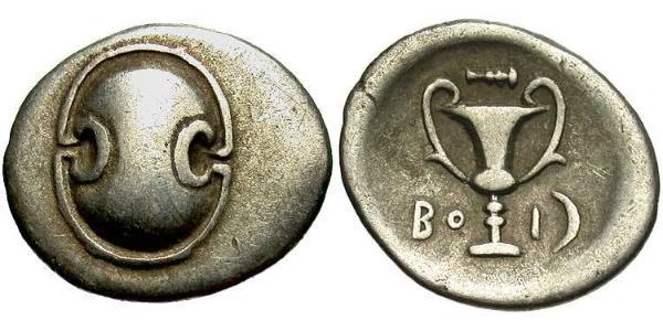 1 Hemidrachm Boeotia 銀 