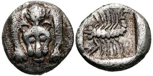 1 Hemiobol Grecia antica (1100BC-330) Argento 