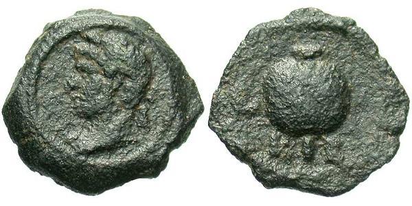 1 Hemiobol Impero romano (27BC-395) Bronzo Adriano (76 - 138) 