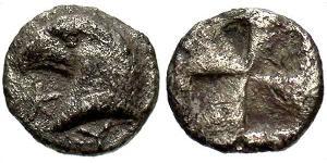 1 Hemiobol Antigua Grecia (1100BC-330) Plata 