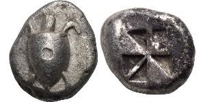 1 Hemiobol Antigua Grecia (1100BC-330) Plata 