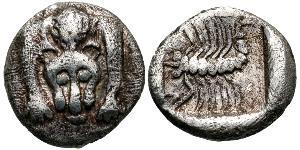 1 Hemiobol Antikes Griechenland (1100BC-330) Silber 