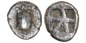 1 Hemiobol Antikes Griechenland (1100BC-330) Silber 