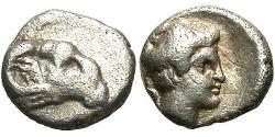 1 Hemiobol Ancient Greece (1100BC-330) Silver 