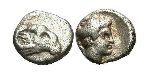 1 Hemiobol Ancient Greece (1100BC-330) Silver 