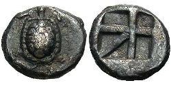 1 Hemiobol Ancient Greece (1100BC-330) 銀 