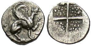 1 Hemiobol Ancient Greece (1100BC-330) 銀 