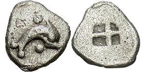 1 Hemiobol Ancient Greece (1100BC-330) 銀 