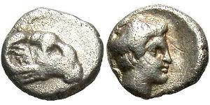 1 Hemiobol Ancient Greece (1100BC-330) 銀 