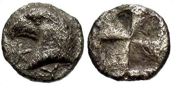 1 Hemiobol Ancient Greece (1100BC-330) 銀 