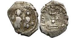 1 Hexagram Византийская империя (330-1453) Серебро Ираклий I (575-641)